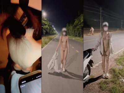 Em gái nghiện phô dâm cởi đồ đi dạo buổi tối