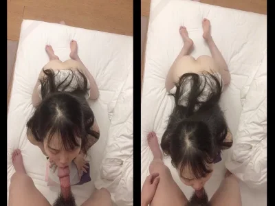 Vừa cởi quần ra là em lao vào vú cu liền